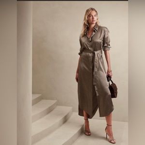 Banana Republic Muse Silk Shirtdress